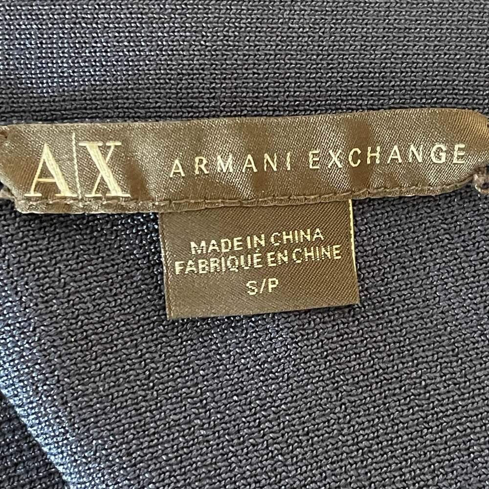Armani Exchange Navy Blue Sleeveless Bandage Fit and Flare Dress - Picture 6 of 6